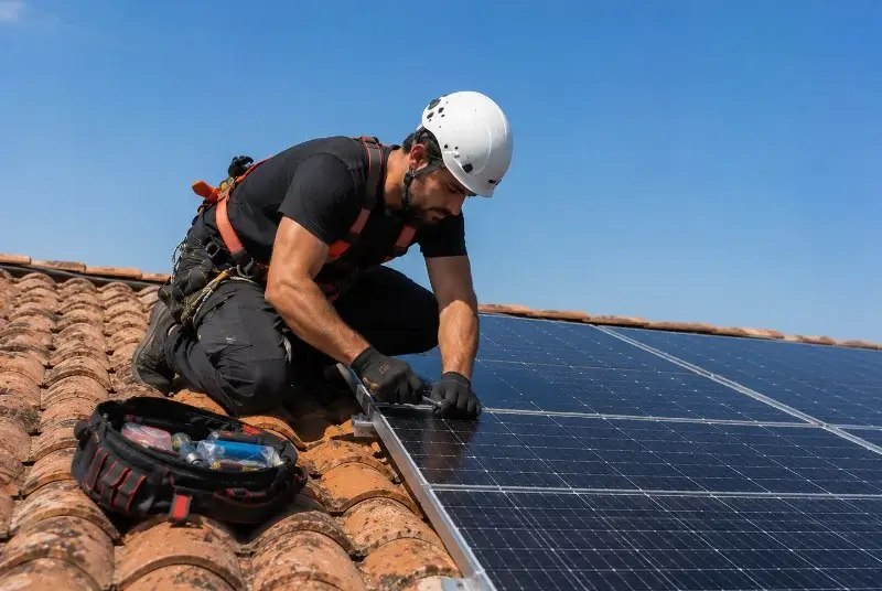 Maintenance et monitoring de panneaux solaires à Nonglard